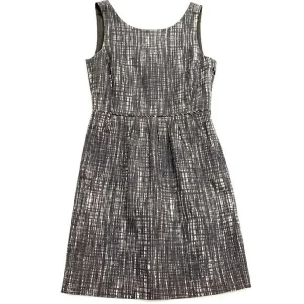 J.Crew Contessa Gray Tweed Sheath Dress Womens 6 Style 22931